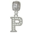 thumbnail image 1 of Crystal Initial - P - Beaded Border - Wife Charm Bead, 1 of 1