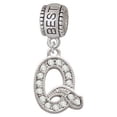 thumbnail image 1 of Crystal Initial - Q - Beaded Border - Best Friend Charm Bead, 1 of 1