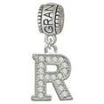 thumbnail image 1 of Crystal Initial - R - Beaded Border - Grandmother Charm Bead, 1 of 1