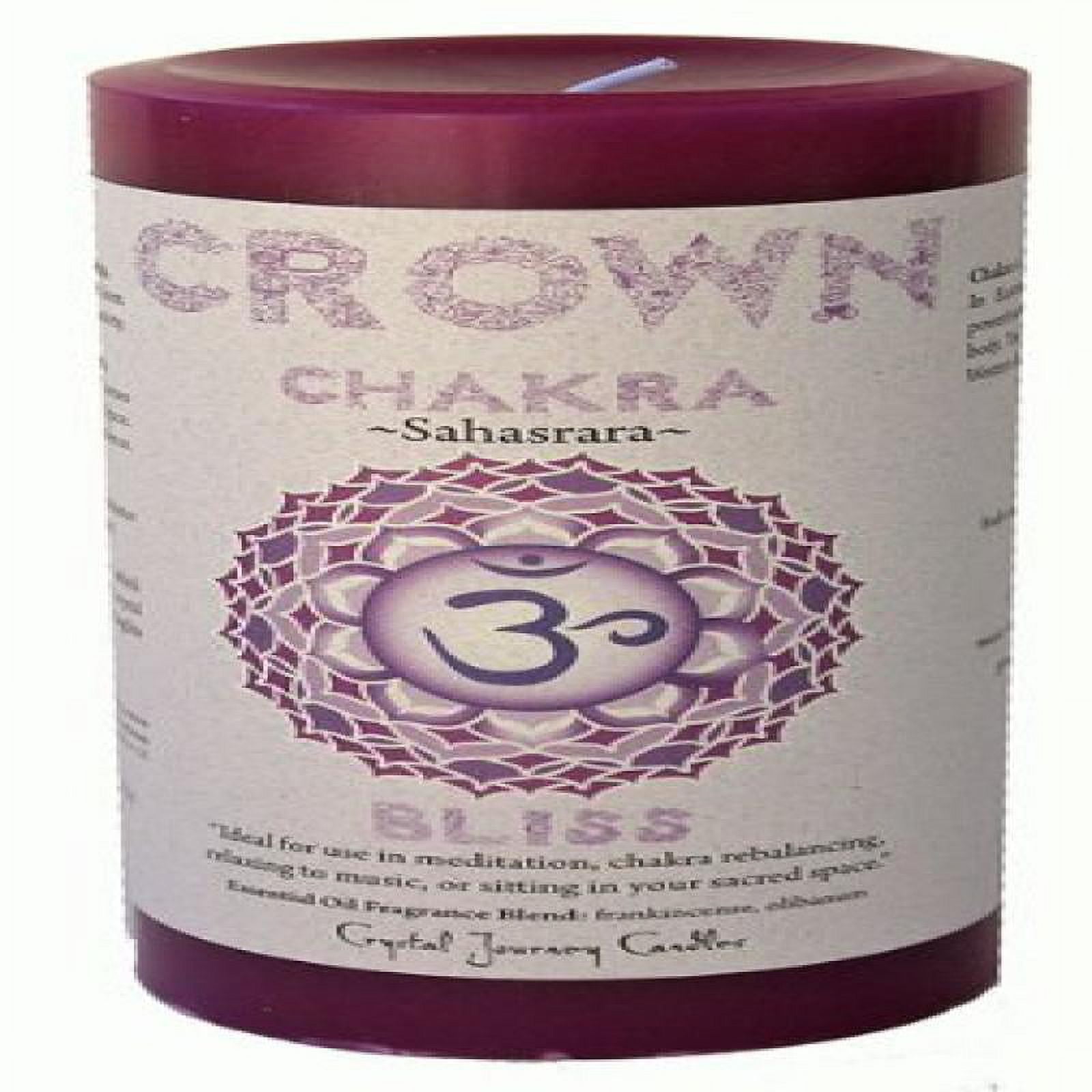 Violet Crown Chakra Scented Pillar Candle