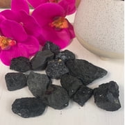 Crystal Joys 1 piece Black Tourmaline Rough Chunk   Under 1 Inch Protective Stone
