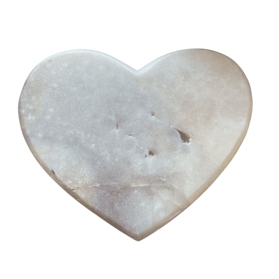 Crystal Joys 1 piece Pink (Rose) Amethyst Polished Heart – Various Sizes (4" to 10") with Druzy Inclusions