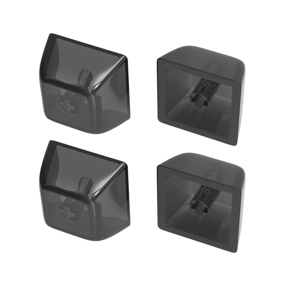 Crystal Keycaps, 1U Backlit Keycaps with Transparent Layer Compatible for Mechanical Keyboards, Full 4/20 Set