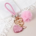 thumbnail image 1 of Crystal Keychain for Women, Heart Shape Key Chain with Sparkly Rhinestones Bling Car Key Chains for Backpack Handbag Car Keys, 1 of 7