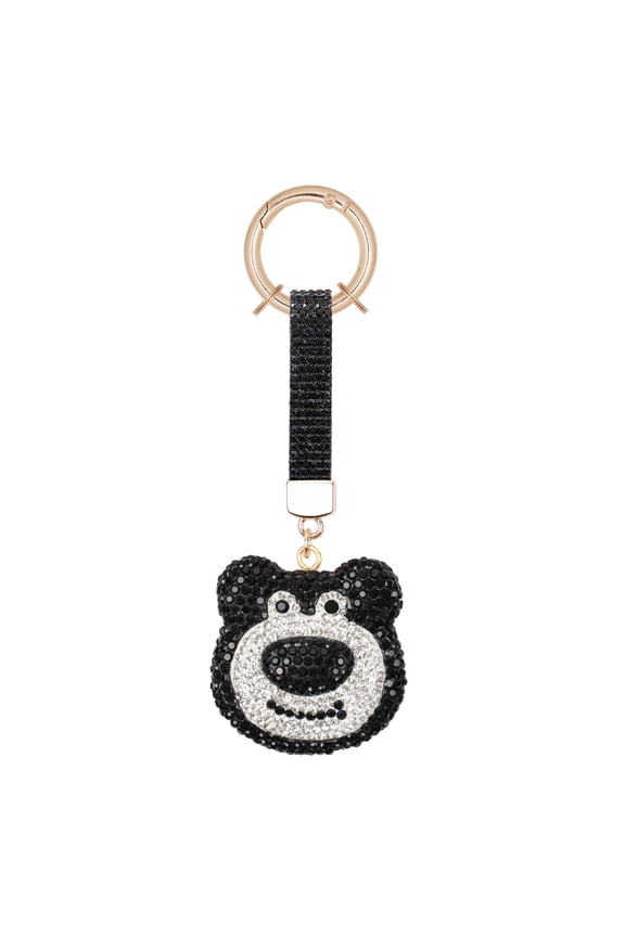Crystal Keychain for Women, Kawaii Bear Charm Key Chain with Sparkly Rhinestones Bling Car Key Chains for Backpack Handbag
