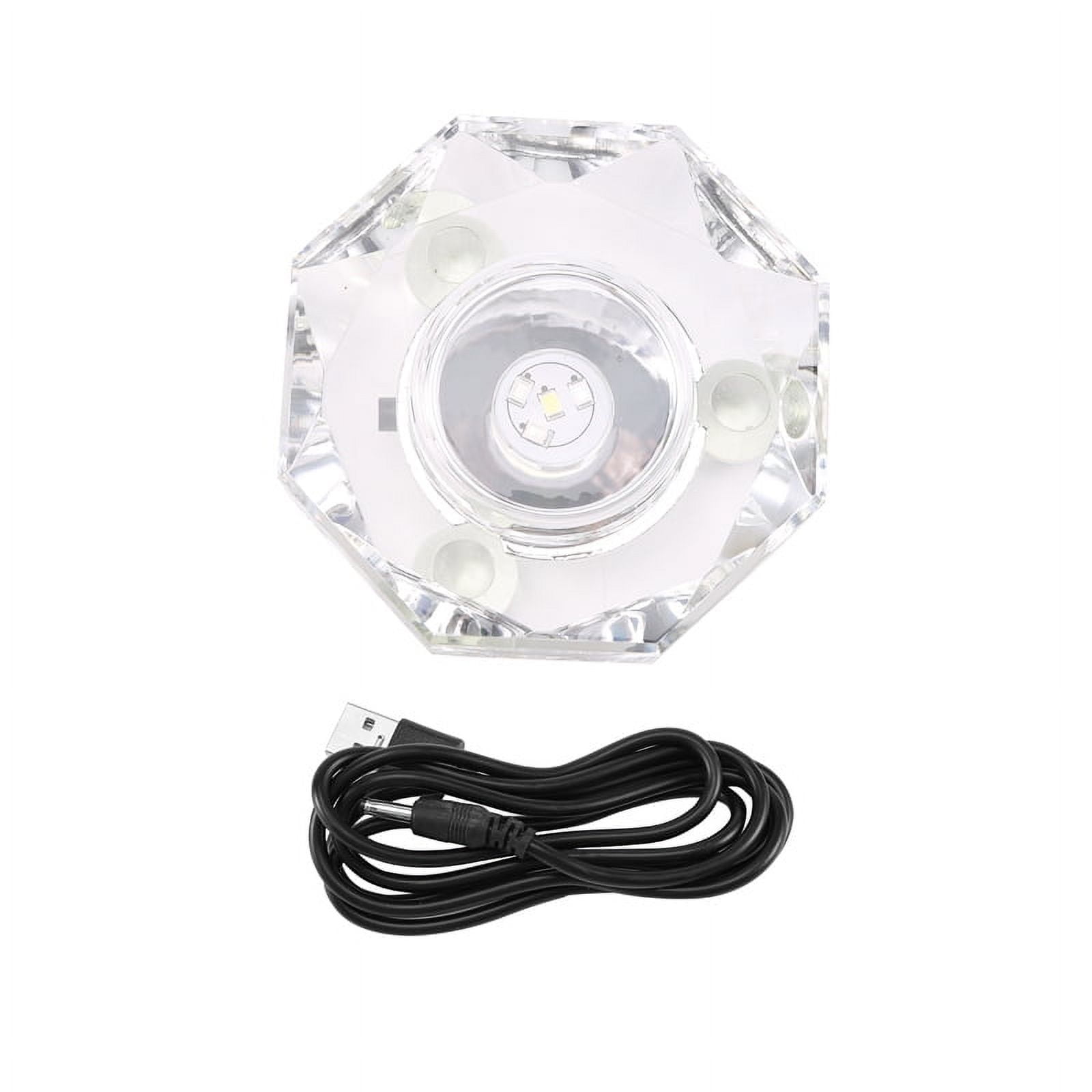 Crystal LED Light Base Multicolor Auto Flashing Pedestal Color Show ...