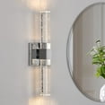 thumbnail image 1 of Crystal LED Wall Sconce Bathroom Vanity Fixture Modern Crystal Wall Lighting for Bedroom Living Room -Sliver, 1 of 13