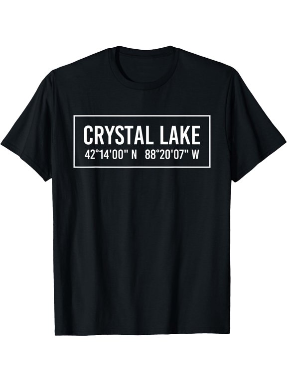 Crystal Lake Il Illinois City Coordinates Home T T-Shirt