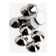 Crystal Lane DIY 1440pcs SS16 4mm Hematite | Glass Round Flat Back Rhinestones