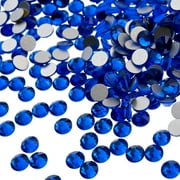 Crystal Lane DIY 1440pcs SS16 4mm Sapphire | Glass Round Flat Back Rhinestones