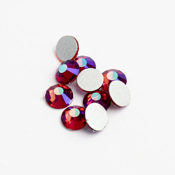 Crystal Lane DIY 1440pcs SS16 (4mm) Siam AB | Glass Round Flat Back Rhinestones