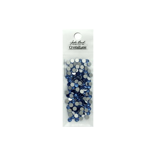 The Crafts Outlet 144pc Rhinestones Round 10mm - Flatback Royal Blue RBL