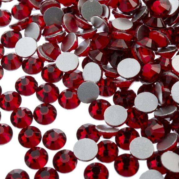Crystal Lane DIY 144pcs SS20 (4.7mm) Siam | Glass Round Flat Back Rhinestones
