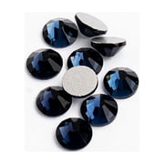 Crystal Lane DIY 288pcs SS30 6.5mm Blue Montana | Glass Round Flat Back Rhinestones
