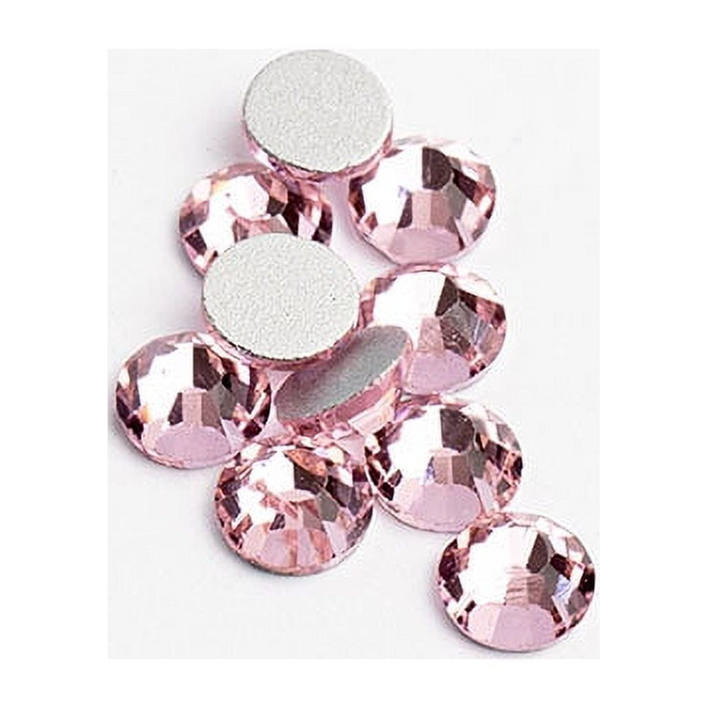 6mm Tip End Rhinestones / SS28 Pointed Back Resin Rhinestones (Pink /  Around 25pcs) Bling Bling Faceted Round Rhinestone Decoration RHE108