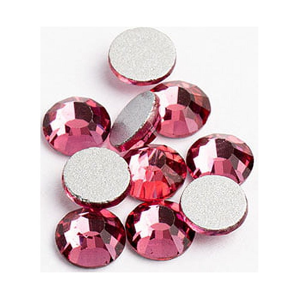 288 pcs High Quality Crystal Light Rose Light Pink Rhinestones Loose  wholesale Crystal flat back No Hot Fix glass beads Size ss 30 / ss 34,  288-SS30/34-LROSE