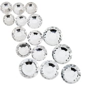 Crystal Lane DIY Combo SS16/SS20/SS30 Crystal Flat Back Rhinestones for nail art, clothes design decorations