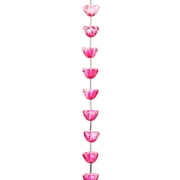 Crystal Lane DIY Glass Garden 10mm Pink Lotus Flowers Bead Strand, 15pcs