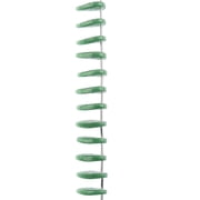 John Bead Crystal Lane DIY Glass Garden Bead Single Strand - Leaves, Opaque Green