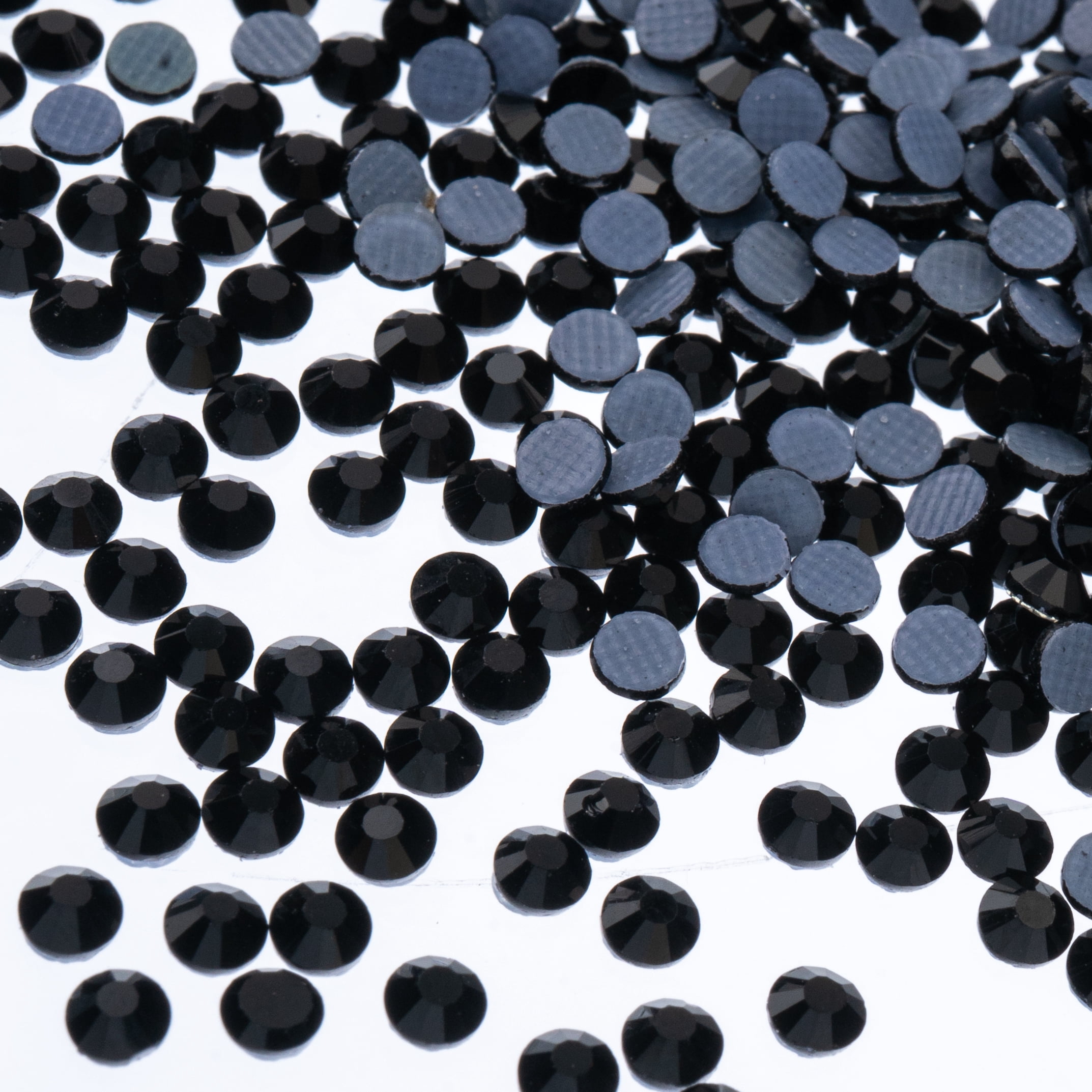Crystal Lane DIY Flat Back Hotfix Rhinestones ss12 (3mm)-Jet/1440pcs ...