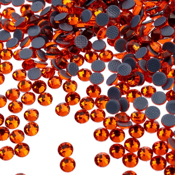 Crystal Lane DIY Flat Back Hotfix Rhinestones ss12 (3mm)-Orange/1440pcs
