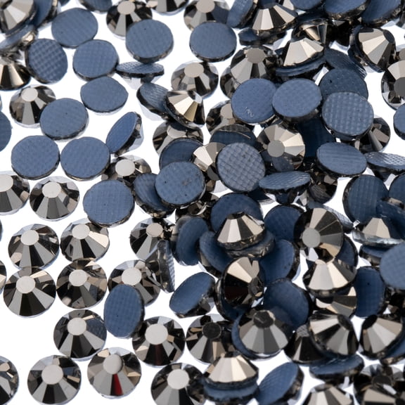 Crystal Lane DIY SS20 (4.7mm) Hematite Glass Flat Back Hotfix Rhinestones, 1440pcs
