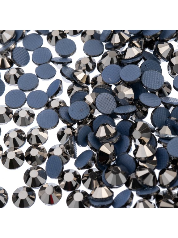 SS20 (4.7mm) Hematite Glass Flat Back Hotfix Rhinestones, 1440pcs