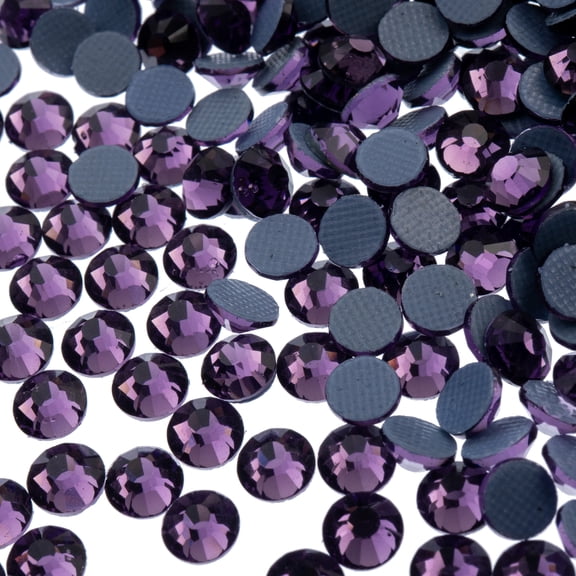 Crystal Lane DIY SS20 (4.7mm) Light Violet Glass Flat Back Hotfix Rhinestones, 1440pcs