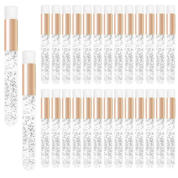 Crystal Lash Shampoo Brushes- Eyelash Cleaning Brush Soft Makeup Brushes for Eyelash Extensions Cleansing,Nose Pore Deep Cleaning Brush (White)