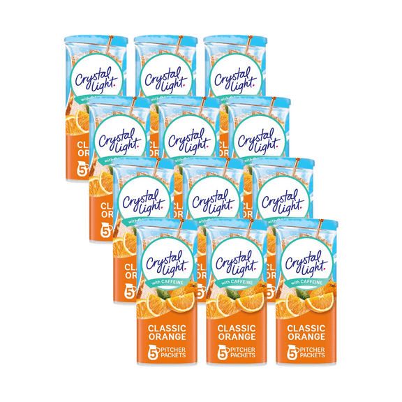 Crystal Light Classic Orange Drink Mix, 10-Quart Canister (Pack of 12)
