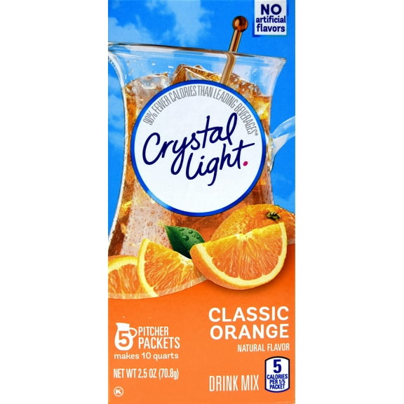 Crystal Light Classic Orange Drink Mix, 10-Quart Canister (Pack of 2)