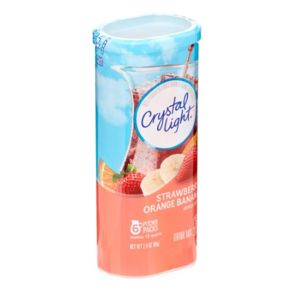 Crystal Light Drink Mix Stawberry Orange Banana (Pack of 36) - Walmart.com