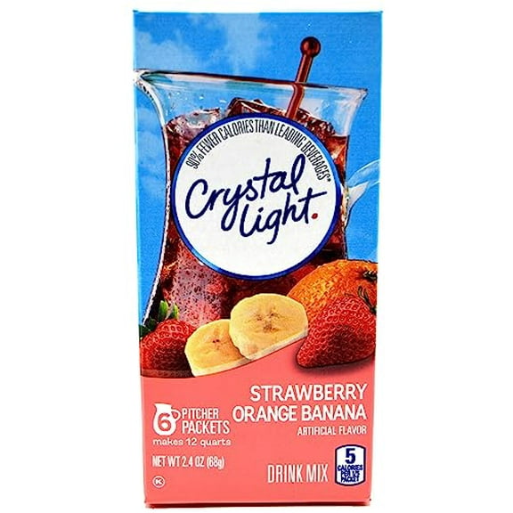 Crystal Light Drink Mix, Stawberry Orange Banana (Pack of 7)