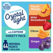 Crystal Light Energizing Variety pack, 44 Count On-the-Go Packets