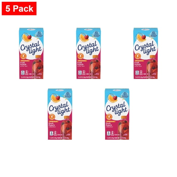 Crystal Light Fruit Punch Drink Mix 10 ct / .09 oz - 5 Pack