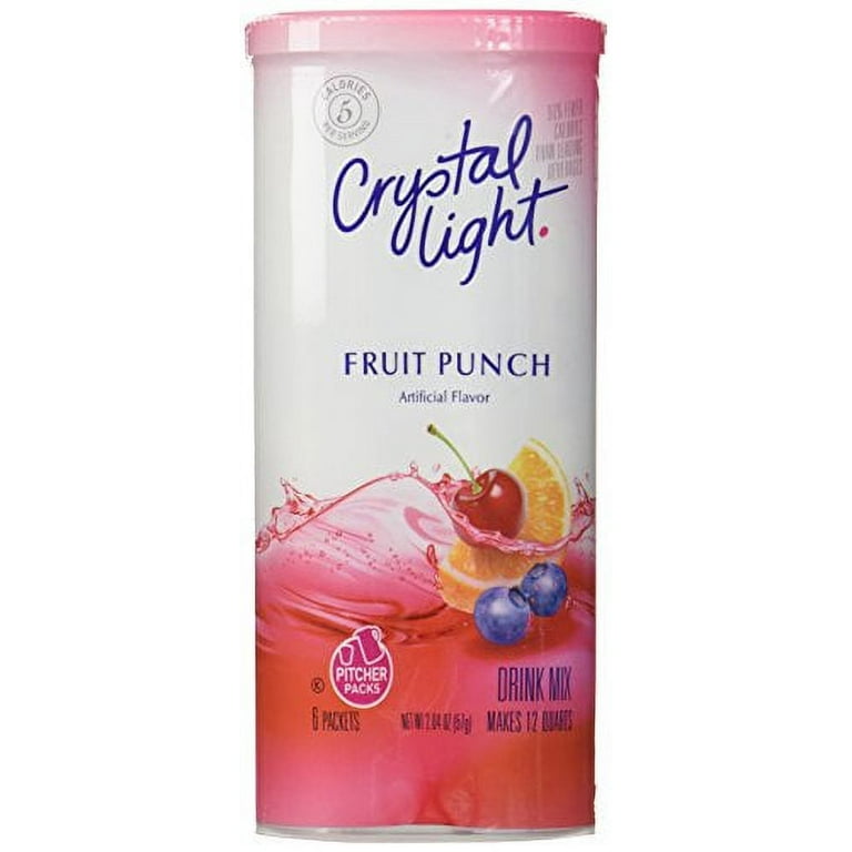 Crystal Light Fruit Punch Artificially Flavored Powdered Drink Mix, 6 ct  Pitcher Packets