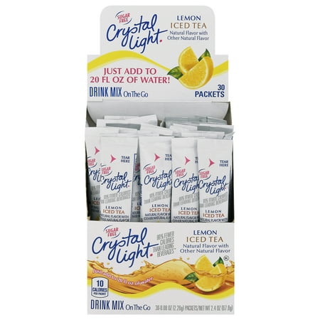 Crystal Light GEN00757 16 oz. Packets On the Go Drink Mix - Iced Tea (30/Box)