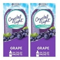 thumbnail image 1 of Crystal Light Grape With Caffeine Sugar Free Drink Mix Singles, Caffeine Free, 10 ct On-the-Go Packets, Pack of 2, 1 of 4