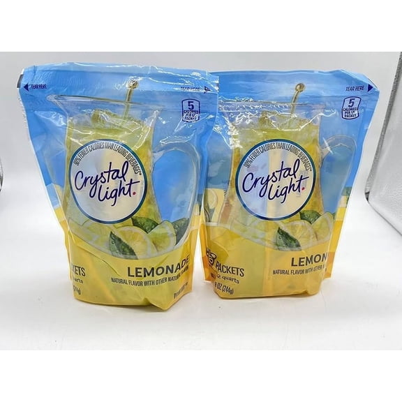 crystal light lemonade drink mix - 8.6 oz - 16 ct - 2 pk ( 32 ct total) packed by