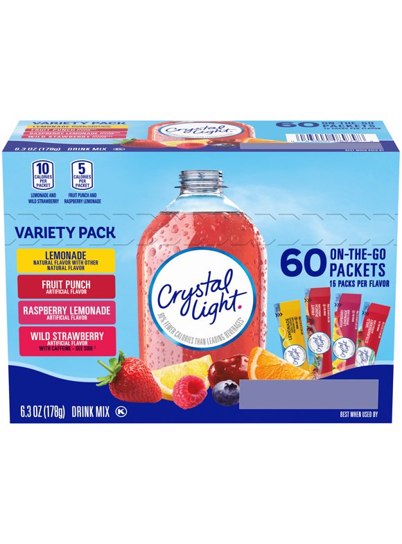 Crystal Light Powder Crystal Light Powdered Drink Mixes in Beverages - Walmart.com