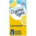 thumbnail image 1 of Crystal Light Drink Mix, 6 Pitcher Packets, for Flavorful Hydration and Shareable Refreshment, Lemonade, Natural Flavor with Other Natural Flavor, Zero Sugar, Low Calorie, 3.2 oz, 1 of 10