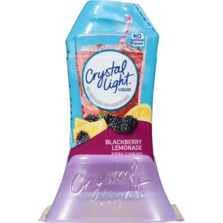 Crystal Light Liquid Blackberry Lemonade Naturally Flavored Drink Mix, 1.62 fl oz Bottle
