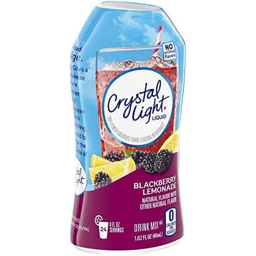 Crystal Light Liquid Blackberry Lemonade Water Enhancer, 1.62 OZ (Pack of 6)