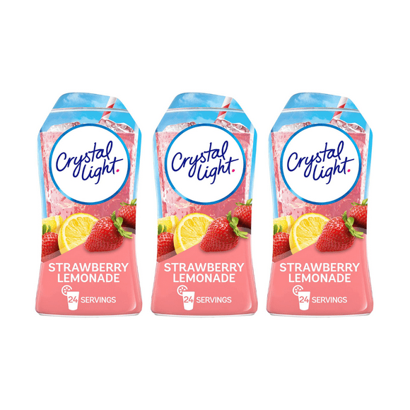 Crystal Light Liquid Drink Mix, Strawberry Lemonade, 1.62 OZ (Pack of 3)