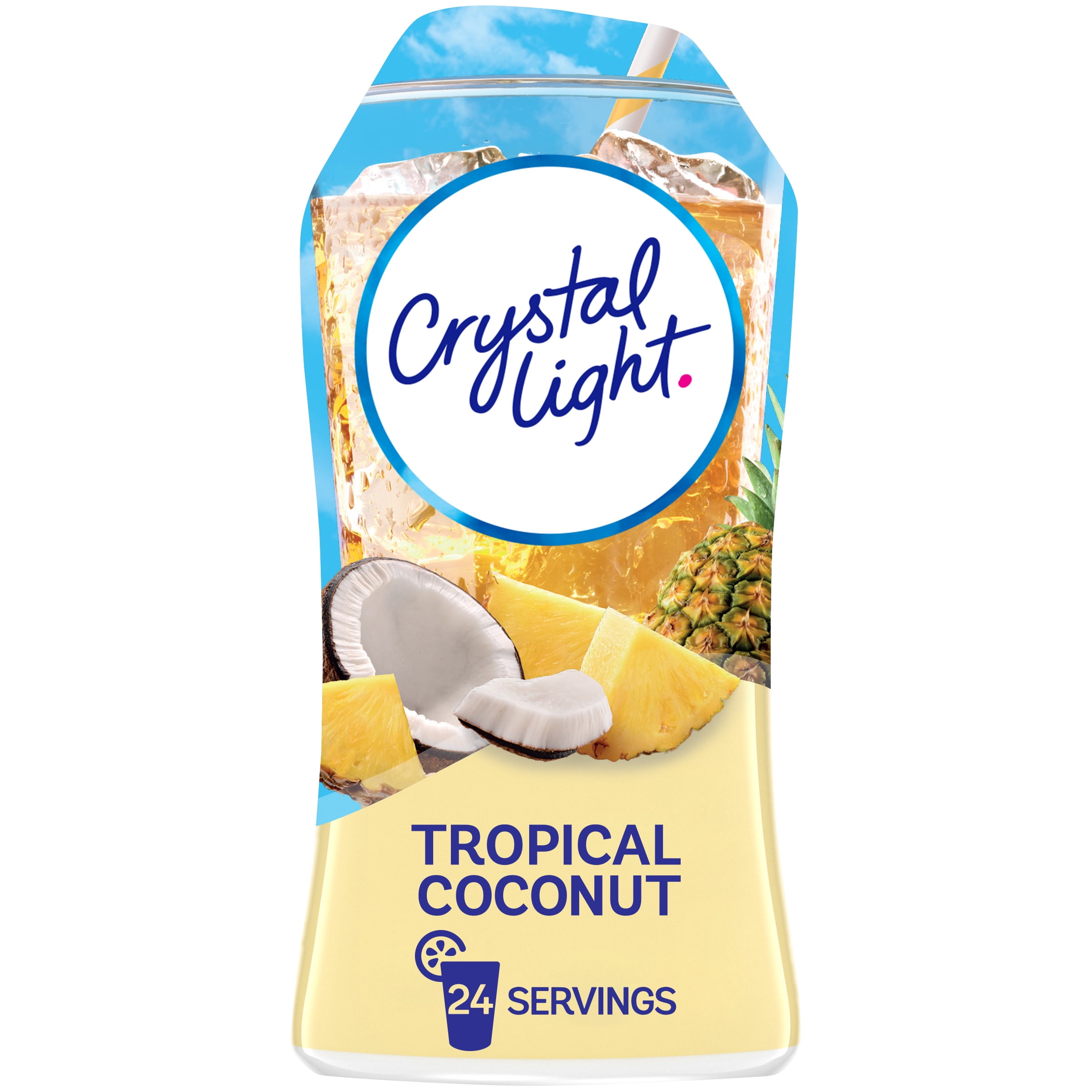 Crystal Light Liquid Tropical Coconut Naturally Flavored Drink Mix, 1.