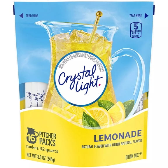 Crystal Light Lemonade Sticks, 16 ct./32 qt.  3 pk