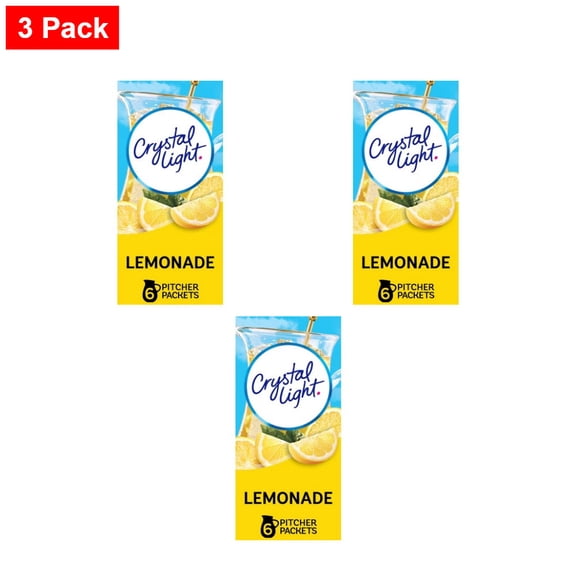 Crystal Light Natural Lemonade Drink Mix - 6pk/0.53oz