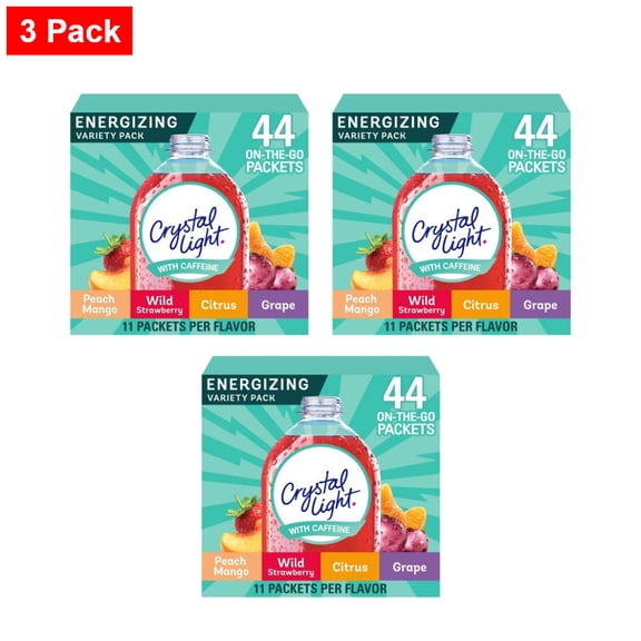 Crystal Light On The Go Energy Variety Pack - 44ct Packets