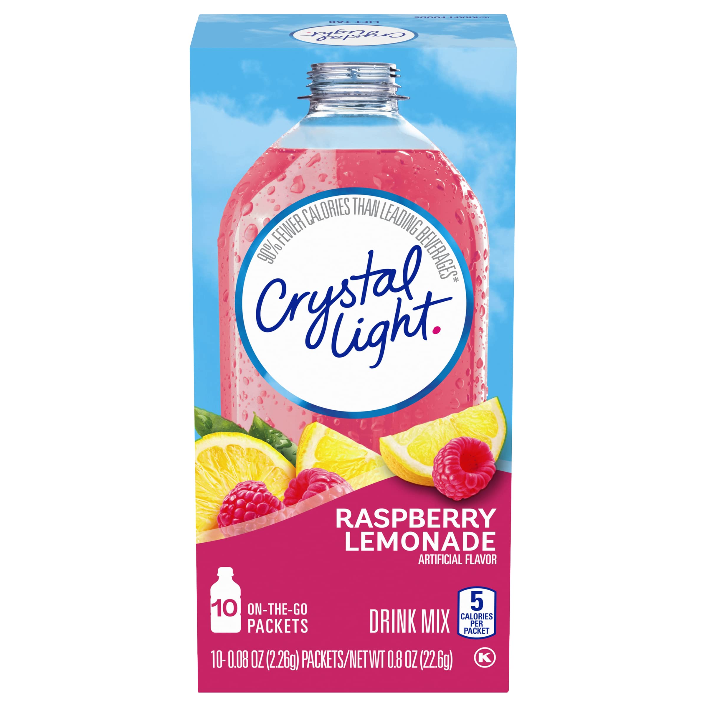 Crystal+Light+On+The+Go+Raspberry+Lemonade+Drink+Mix%2c+10-Packet+Box+ ...