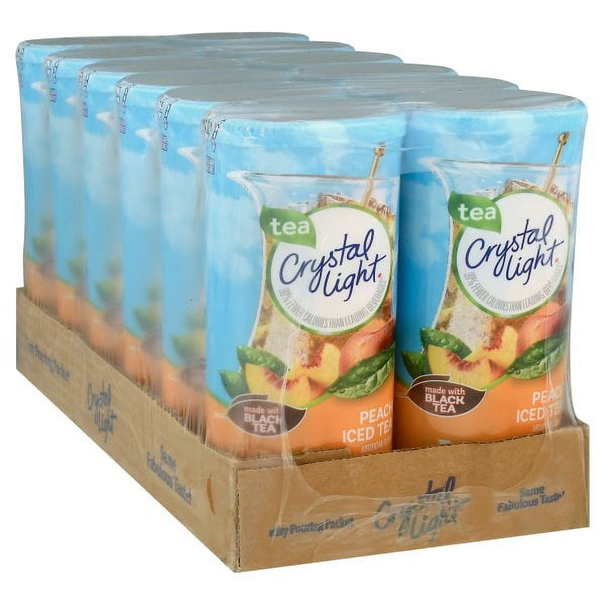 Crystal Light Peach Iced Tea Drink Mix (72 Pitcher Packets, 12 Packs Of